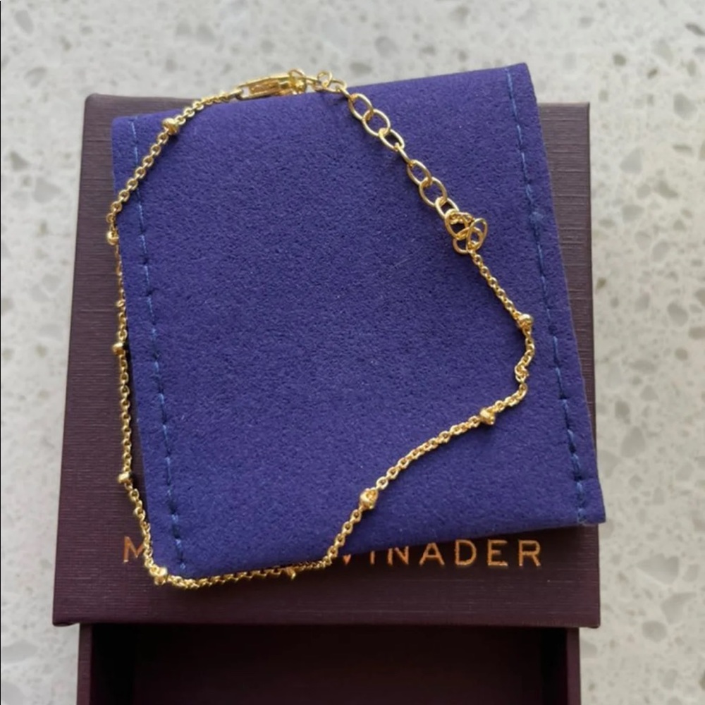 Monica Vinader Fine Beaded Chain Bracelet